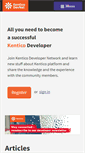 Mobile Screenshot of devnet.kentico.com