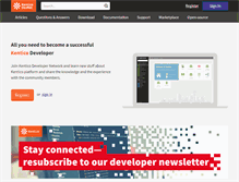Tablet Screenshot of devnet.kentico.com